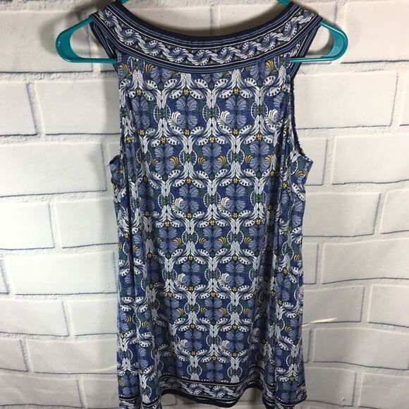 Max Studio Women Size Small Tank Top Shirt Blue - Picture 2 of 6